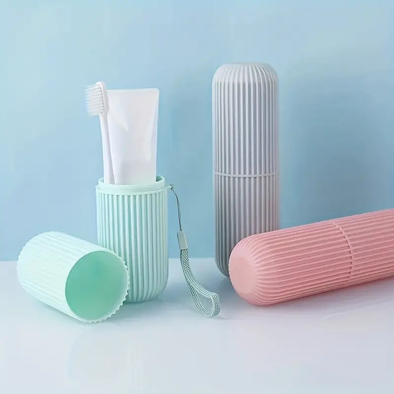 Capsule Toothbrush Holder, Travel Toiletries Storage Cup, Bathroom Storage Case, Washing Mouth Cup, Hiking Camping Plastic Toothbrush Holder, Multipurpose Capsule Shape Container Case Box Capsule Toothbrush Holder, Travel Toiletries Storage Cup, Bathroom Storage Case, Washing Mouth Cup, Hiking Camping Plastic Toothbrush Holder, Multipurpose Capsule Shape Container Case Box